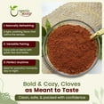 thumbnail image 5 of Organic Way Cloves Powder (Syzygium aromaticum) - Aromatic Spice | Organic & Kosher Certified | Raw, Vegan, Non GMO & Gluten Free | USDA Certified | Origin - Sri Lanka (1/4LBS / 4Oz), 5 of 7
