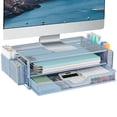 thumbnail image 1 of Soporte para monitor de ordenador AUPSEN con cajones y soporte para bolígrafos, 1 of 7