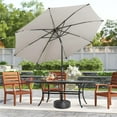 thumbnail image 2 of 10" Outdoor Patio Umbrella - Table Umbrella Waterprool UV Protection, Sombrillas de Patio with Push Button Tilt&Crank, Sun Umbrella for Pool, Porch, Garden, Deck, Backyard(Taupe), 2 of 12