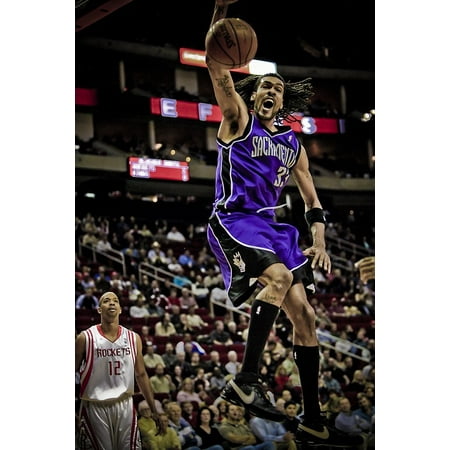 Canvas Print Player Shot Action Basketball Dunk Professional Stretched Canvas 10 x