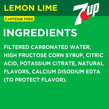 7UP Caffeine Free Lemon Lime Soda Pop, 12 fl oz, 24 Pack Cans