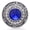 Blue, variant on Snap Jewelry 18MM Brown Princess Treasure Ginger Charm with Rhinestone Accents