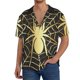 thumbnail image 1 of Fotbe Gold Spider On The Web Camisa Estampada de Manga Corta para Hombre, Casual de Verano, Estilo Playero, Sin Arrugas-X-Large, 1 of 5