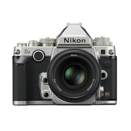 Nikon Df 16.2 MP CMOS FX-Format Digital SLR Camera with AF-S NIKKOR 50mm f/1.8G Special Edition Lens (Silver) - International