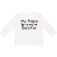 thumbnail image 3 of Inktastic My Papa is My Bestie Boys or Girls Long Sleeve Toddler T-Shirt, 3 of 5