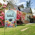 thumbnail image 7 of Welcome Graduation Garden Flag 12x18 Inch Double Sided Spring Flowers Butterfly Graduation Cap Yard House Flag Outdoor Decoration Home Gifts for Men Women Birthday Gifts Memorial Day, 7 of 7