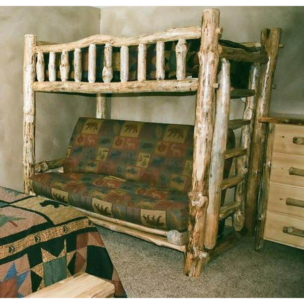 Futon Bunk Bed Com, Log Futon Bunk Bed