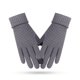 thumbnail image 1 of Guantes de invierno para mujer, puntos de calidez para montar, se refiere a guantes de punto gruesos con pantalla táctil de color sólido 1034, 1 of 5