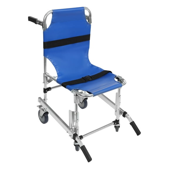 Miumaeov EMS Stair Chair Foldable Patient Transfer Chair Medical Emergency Evacuation Lifting Climbing Wheelchair