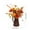 A-Without Lights, variant on Fall Artificial Sunflower Bouquet Bucket - Thanksgiving Reusable Sunflower Table Centerpiece for Office Desk Entry Console