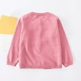 thumbnail image 4 of Hurxie Girl's Cardigan with Button Loose Long Sleeve Shrug Sweaters Cropped Uniforms Kids Knit Sweater Outerwear Pink,5-6 Years, 4 of 6