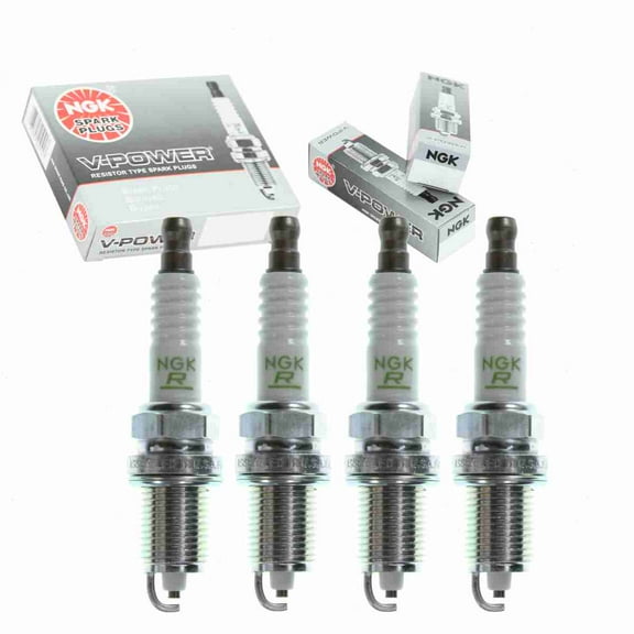 4 pc NGK V-Power Spark Plugs compatible with Acura Integra 1.8L L4 1992-2001