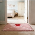 thumbnail image 4 of Huanglei Outdoor Door Mat Envelope Heart Shaped Welcome Mat Slip Rubber Backing Red Heart Shaped Welcome Floor Mat Suitable For Indoor And Outdoor Front Door, 4 of 5