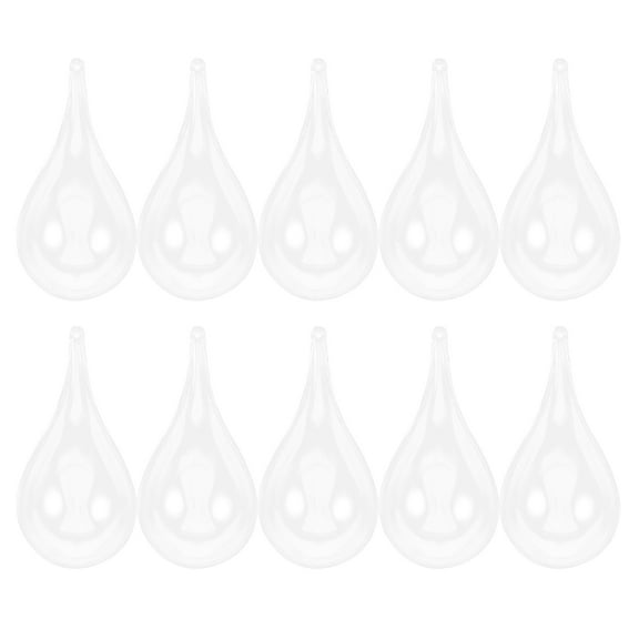 WORGEOUS 10pcs Plastic Candy Boxes Mini Jewelry Organizer Box and Clear Beads Storage Containers Shaped Case for Wedding Birthday Party Favors