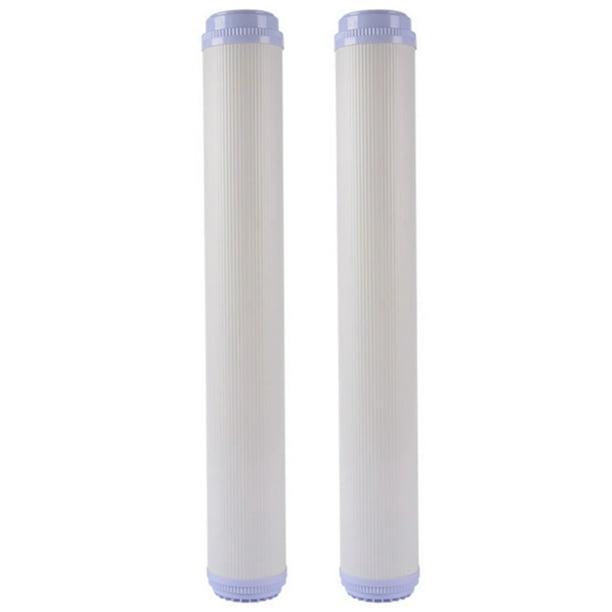 2X Elementos de Filtro de Membrana UF de Ultrafiltración de 20 Pulgadas Elementos de Filtro Purificador de Agua Universal de Boca Plana