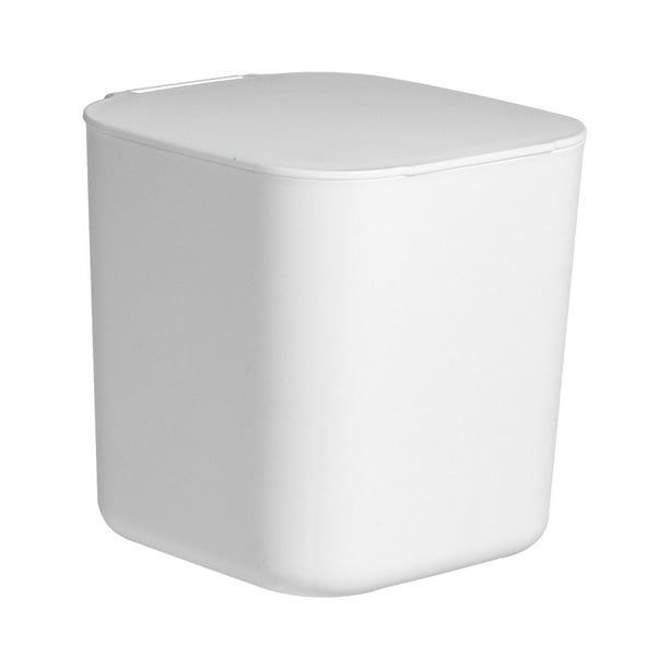Cubo De Basura Wesco Mini Master 6 Litros - Blanco, Plástico, 26,4 X 26,4 X 36 Cm, Con Tapa Y Amortiguador