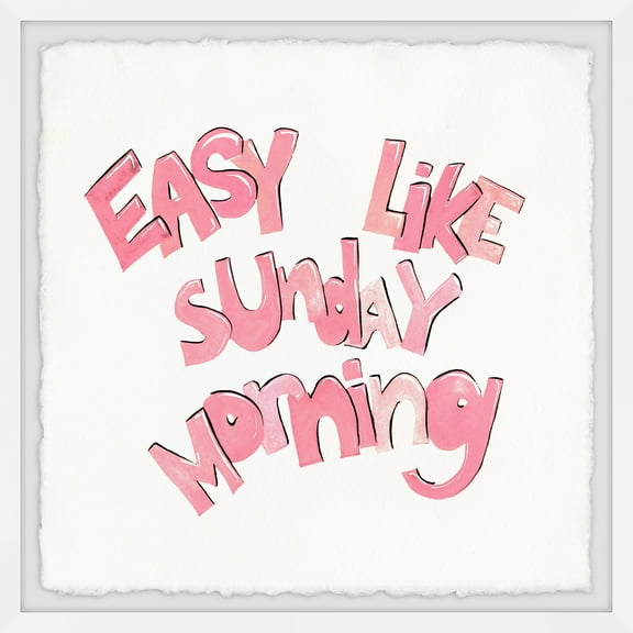 Marmont Hill Easy like Sunday Morning III Framed Wall Art