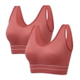 thumbnail image 1 of Aayomet Underwear Breasted Exercice 2PC Taille Yoga Preuve Plus Bra Fitness Femmes Nées Primitive (Rouge, XXXL), 1 of 4