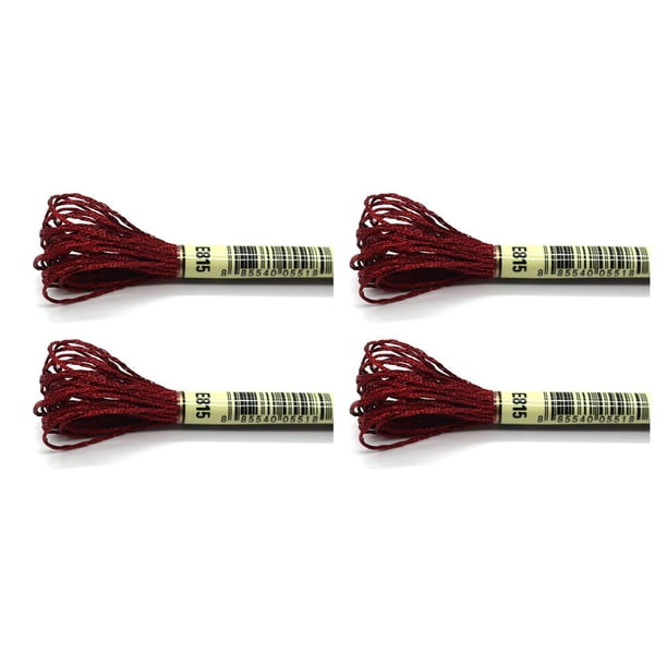 Inteprter 2 piezas de hilos de bordar artesanías de agujas metálicas herramientas de costura de punto de cruz hermosas decoraciones Kits de costura vino Type2 NO2 Inteprter CBP221953