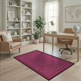 thumbnail image 2 of ODIKA Pink Leopard Print Cheetah Abstract Inspired Border Flannel Spotted Pet Friendly & Kids Safe Play for Playroom, Bedroom, Reading Nook, 2 of 7