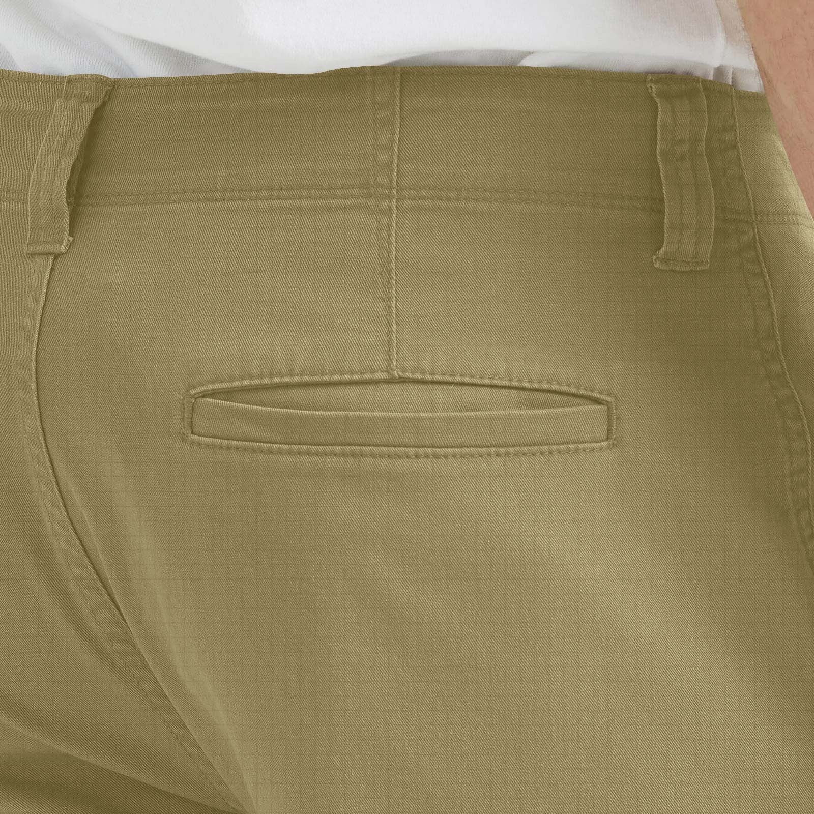 IYTR Men's Classic Cargo Stretch Short Pants Casual Solid Color Cargo Shorts Summer Outdoor Hiking Short Pants with Pockets (Beige,M)