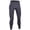 Grey, variant on Men’s Compression Running Pants, Stretch Fitness Leggings with Side Pocket for Gym, Basketball & Training Black M