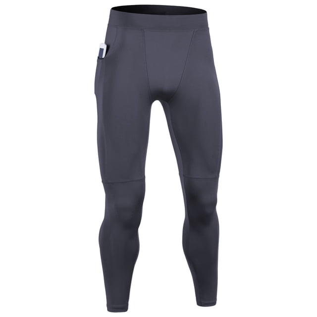 Mens Tight Fitness Running Stretch Basketball Base Training Compression Pants Fitness Pants