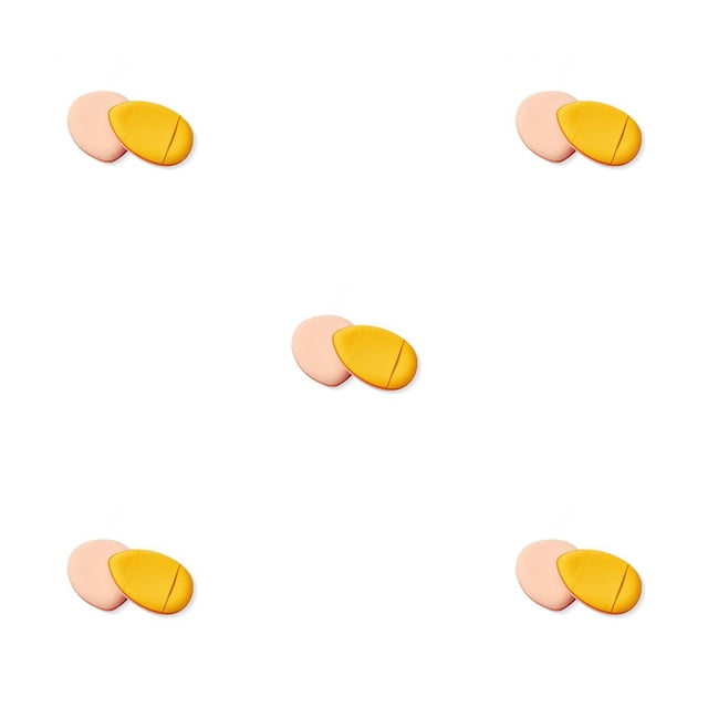 Vogacara Polvo facial femenino Base Puff Maquillaje reutilizable Corrector Esponja Cosméticos Salón profesional universal Amarillo Type2 NO2 Vogacara CBP273616