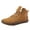 Brown, variant on Barefoot Winter Boots for Men Minimalist Snow Warm Ankle Booties Zero Drop Wide Toe Box Slip on Sneakers Brown 9