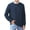 Navy Blue, variant on Iceglad Men's Crewneck Sweater Soft Cotton Rib Knit Casual Long Sleeve Classic Pullover Sweater