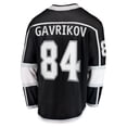 thumbnail image 3 of Men's Fanatics Branded Vladislav Gavrikov Black Los Angeles Kings Home Breakaway Jersey, 3 of 3