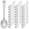 thumbnail image 4 of IDEANATEGRATE Mini Spoon Silver Plastic 50Pcs For Desserts Appetizers Catering Events Parties Weddings, 4 of 10