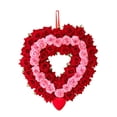thumbnail image 2 of Corona de corazón para el día de San Valentín, corona floral, decoración del hogar, decoración exterior para Estilo C, 2 of 9