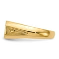 thumbnail image 3 of 14k 12.5x6.0mm Oval Open Back Signet Ring RS423, 3 of 6