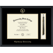 Oglethorpe University Tassel Diploma Frame, Document Size 13" x 10.5"