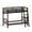 Black, variant on Ktaxon Twin over Twin Bunk Bed, Solid Wood Bed Frame with Guardrails, Space Saving Design for Bedroom, Black&Brown