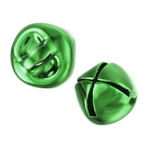 Uxcell Craft Bells Bulk DIY Bells for Christmas Festival Decoration Party Home 0.31 inch 100pcs Green