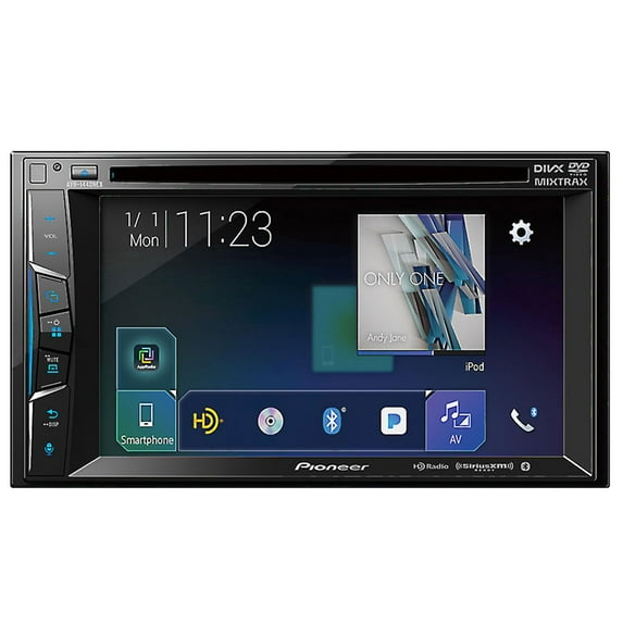 Pioneer AVH-1440NEXMultimedia DVD Receiver with 6.2" WVGA Display, Apple CarPlayTM, Built-in Bluetooth®, HD Radio™ Tuner, SiriusXM-Ready™ and AppRadio Mode +