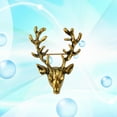 thumbnail image 5 of Gymnture christmas Delicate Deer Brooch Golden Lapel Pin Antique Animal Brooch Jewelry, 5 of 10