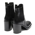 thumbnail image 4 of XYD Women Closed Square Toe Chelsea Boots Platform Pull on Mid Block Heels Fashion Dress Ankle Booties Size 11 Black, 4 of 4