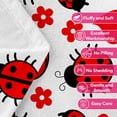 thumbnail image 7 of Flannel Fleece Throw Blanket, Soft Large Throw Blanket, Lightweight Cozy Plush Throw Blanket Fit Sofa Bed, 30"x40", Beetle, 7 of 7