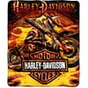 Harley Davidson Sunset 50" x 60" Throw