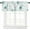 Ocean Green Sea Turtle, variant on Coastal Curtain Valances for Windows, Summer Ocean Green Sea Turtle Seashell Rod Pocket Valance Curtain for Bedroom Living Room, Nautical Small Window Treatments Kitchen Valances for Windows, 54"x18"