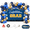 Blue, variant on Graduation Decoration Class of 2025 Party Supplies: Gold and Black Balloons Arch Garland Kit and Photography Backdrop Banner 115Pcs