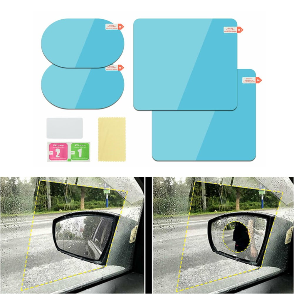 Details about   4PCS Rainproof Car Rearview Mirror Sticker Anti-fog Protective Film Rain Shield 