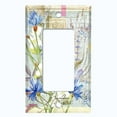thumbnail image 5 of Metal Light Switch Plate Cover Floral Nature Postcard Newspaper Damask FLW091, 5 of 13
