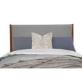 thumbnail image 4 of Alpine Furniture Flynn Mid Century Modern Two Tone Queen Panel Bed, Acorn/Grey, 4 of 7