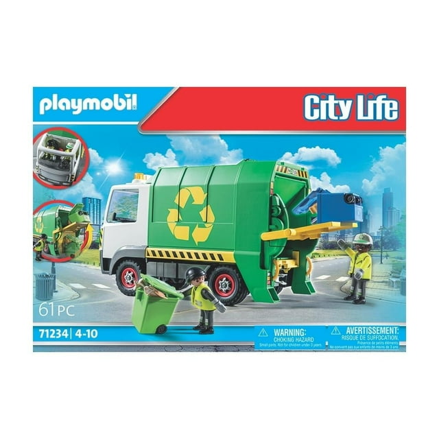 Set de Juego Playmobil Reciclaje Camión de Reciclaje 61 Piezas