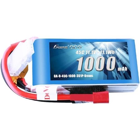Gens ace 11.1V 1000mAh 3S 45C LiPo Battery Pack with Deans Plug for RC Plane Car Boat Truck Heli Airplane