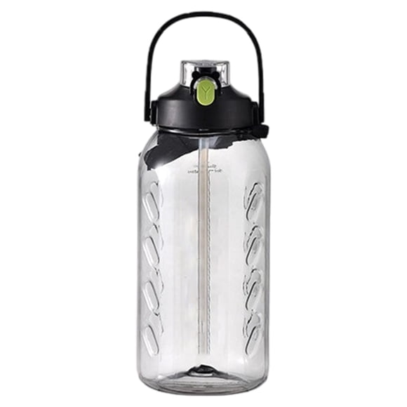 Botella de agua grande de plástico para deportes al aire libre,gimnasio,senderismo,recipiente portátil a prueba de fugas con cuerda de transporte,botella de agua reutilizable para viajes,oficina